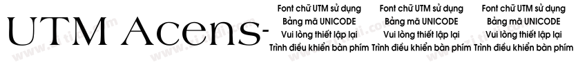 UTM Acens字体转换
